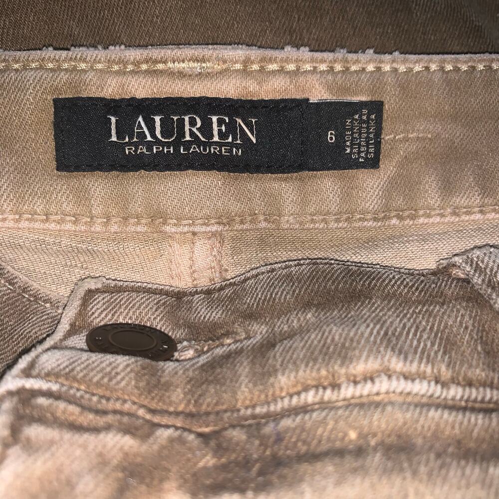 Lauren ralph lauren jeans sahara tan sz 6 - Picture 5 of 8